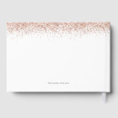 バラ金ゴールドグリッター21歳の誕生日パーティー ゲストブック (裏面)