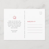 バラ金ゴールドグリッター3写真感謝してい卒業あなた ポストカード (裏面)