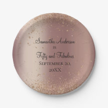 バラ金ゴールドグリッター50およびファブラス誕生日