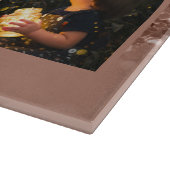 バラ金ゴールドグリッター6 Photo Collage Family Name Cutt カッティングボード (角)