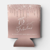 バラ金ゴールドグリッター75thバースデーパーティー 缶クーラー (裏面)