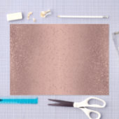 バラ金ゴールドグリッター（グラデーション背景） 薄葉紙 (クラフト)