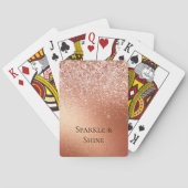バラ金ゴールドグリッター トランプ (裏面)
