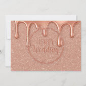 バラ金ゴールドグリッター&ドリップスリハーサルディナー 招待状 (裏面)