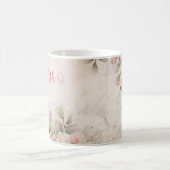 バラ金ゴールドグリッター、ピンク箔、クリスマスラッピングパップ コーヒーマグカップ (中央)