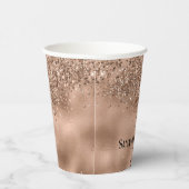 バラ金ゴールドグリッター&フォイル結婚ズ紙カップ 紙コップ (右)