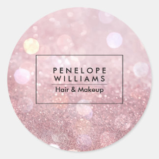 バラ金ゴールドグリッター ラウンドシール