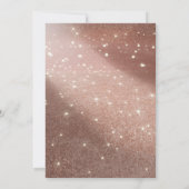 バラ金ゴールドグリッター&レッドローゼスブライダルシャワー 招待状 (裏面)