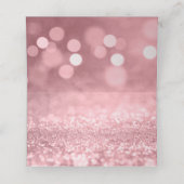 バラ金ゴールドグリッター《写真》ぼけ味およびタイポグラフィv2 プレイスカード (内部開封)