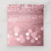 バラ金ゴールドグリッター《写真》ぼけ味とタイポグラフィ プレイスカード (内部開封)