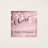 バラ金ゴールドグリッター《写真》ぼけ味&タイポグラフィドリンクチケット (裏面)