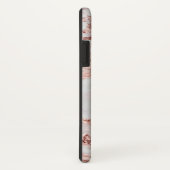 バラ金ゴールドグリッター、大理石パーソナライズされた、 Case-Mate iPhoneケース (裏面/右)