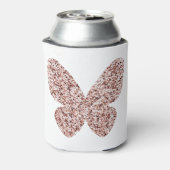 バラ金ゴールドグリッター（昆虫）オオカバマダラ、モナーククリップアートキュートバタフライ 缶クーラー (缶裏面)