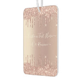 バラ金ゴールドグリッターAir Freshenerとテキスト カーエアーフレッシュナー (左)