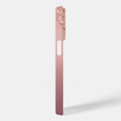 バラ金ゴールドグリッターiPhoneケースと名前をカスタムする Case-Mate iPhoneケース (裏面 / 右)