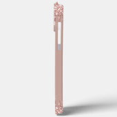 バラ金ゴールドグリッターiPhoneケースカスタム文字 Case-Mate iPhoneケース (裏面 / 左)