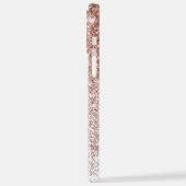 バラ金ゴールドグリッターiPhone 12 Pro Maxケース iPhoneケース (左側面)