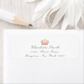 バラ金ゴールドグリッターRSVPクラウンプリンセスブライダルホワイト ラベル (インサイチュ)