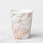 バラ金ゴールドグリッツホワイトマーブル結婚ズ 紙コップ (裏面)