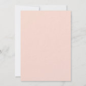 バラ金ゴールドグリーンリーピーチラグジュアリーブライダルシャワー 招待状 (裏面)