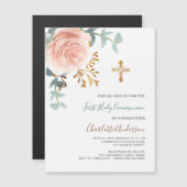 バラ金ゴールドグリーンリーラグジュアリーファースト聖域 マグネット招待状 (正面/裏面)