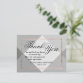 バラ金ゴールドグレイgeoサンキューポストカード ポストカード (スタンド正面)