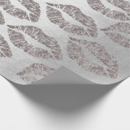 バラ金ゴールドグレーシルバーグラファイトグリッターグンギー ラッピングペーパー