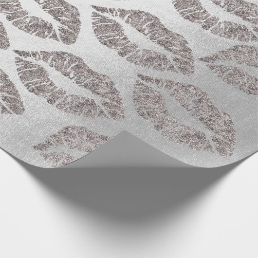 バラ金ゴールドグレーシルバーグラファイトグリッターグンギー ラッピングペーパー (角)