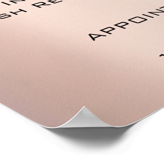 バラ金ゴールドグレーメイクアップ目まぶし価格表 ポスター (角)