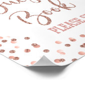 バラ金ゴールドゲストブック卒業サイン ポスター (角)