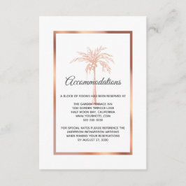 バラ金ゴールドコッパー結婚パームツリー宿泊施設 エンクロージャーカード