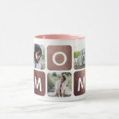 バラ金ゴールドコラージュ母インスタグラム母の日 マグカップ (中央)