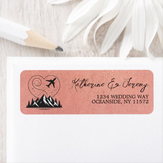 バラ金ゴールドコロラドパスポート ラベル (インサイチュ)