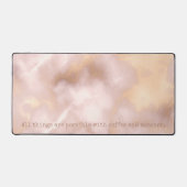 バラ金ゴールドコーヒーですべてのことが可能 デスクマット (正面)