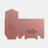 バラ金ゴールドサテンボウ –  フェイバーボックス (折り畳みなし)