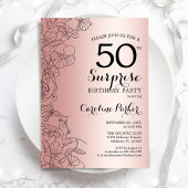 バラ金ゴールドサプライズ50thバースデーパーティー 招待状