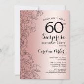 バラ金ゴールドサプライズ60thバースデーパーティー 招待状 (正面)