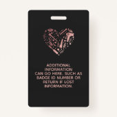 バラ金ゴールドサロンハートフォト美容師 バッジ (裏面)