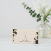 バラ金ゴールドサロン美容師シザーズグラムバラ 名刺 (スタンド正面)