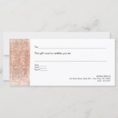 バラ金ゴールドサロン順次贈与証明書 (裏面)