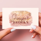 バラ金ゴールドサンセットグリッターソーシャルメディアQRコード 名刺