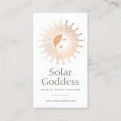 バラ金ゴールドサン女神ガールスプレータニングサロン 名刺 (正面)