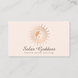 バラ金ゴールドサン女神ガール美しいサロンピンク 名刺