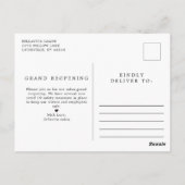 バラ金ゴールドサークルサロンロゴWe're Open Covid ポストカード (裏面)