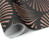 バラ金ゴールドシェルオンブラック ラッピングペーパー (ロールコーナー)