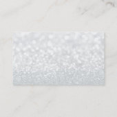 バラ金ゴールドシザーズホワイトグリッターシック美容師 名刺 (裏面)