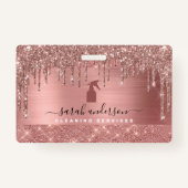 バラ金ゴールドシッククリーニングサービス バッジ (正面)