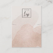 バラ金ゴールドシャイニーストークスネックレスバンドのロゴ表示 名刺 (正面)