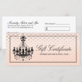 バラ金ゴールドシャンデリアギフト券 (正面/裏面)