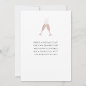 バラ金ゴールドシャンパントースト21stバースデーカード (裏面)